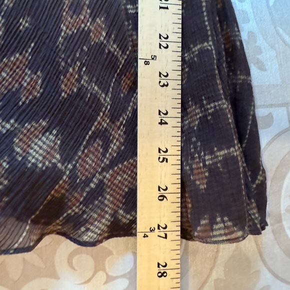 Lauren Ralph Lauren Brown Patterned A-Line Skirt - Picture 5 of 6